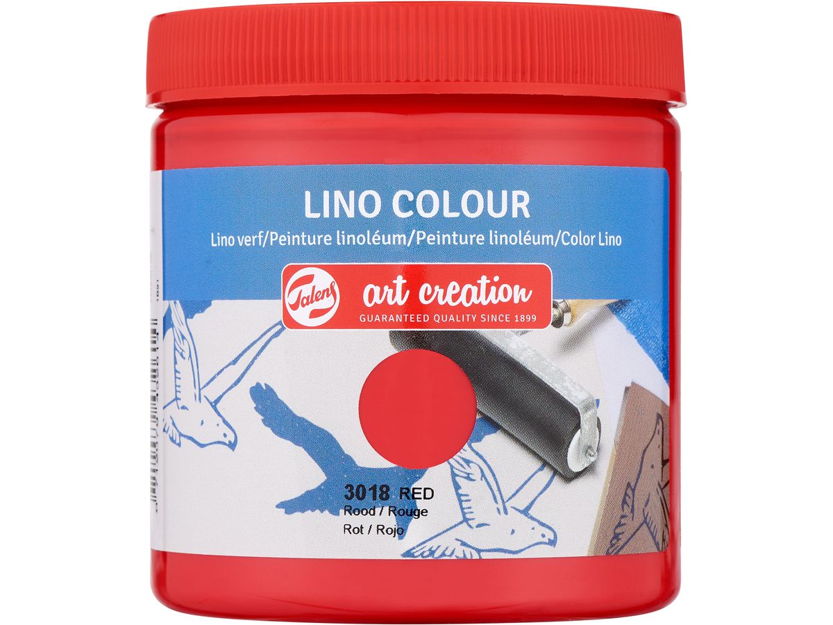 TALENS Linoldruckfarbe 250ml 443630180 rot 3018 (8712079432614)
