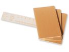 MOLESKINE Cahier A5 704987 ligné, natur 3 pcs. (9788883704987)