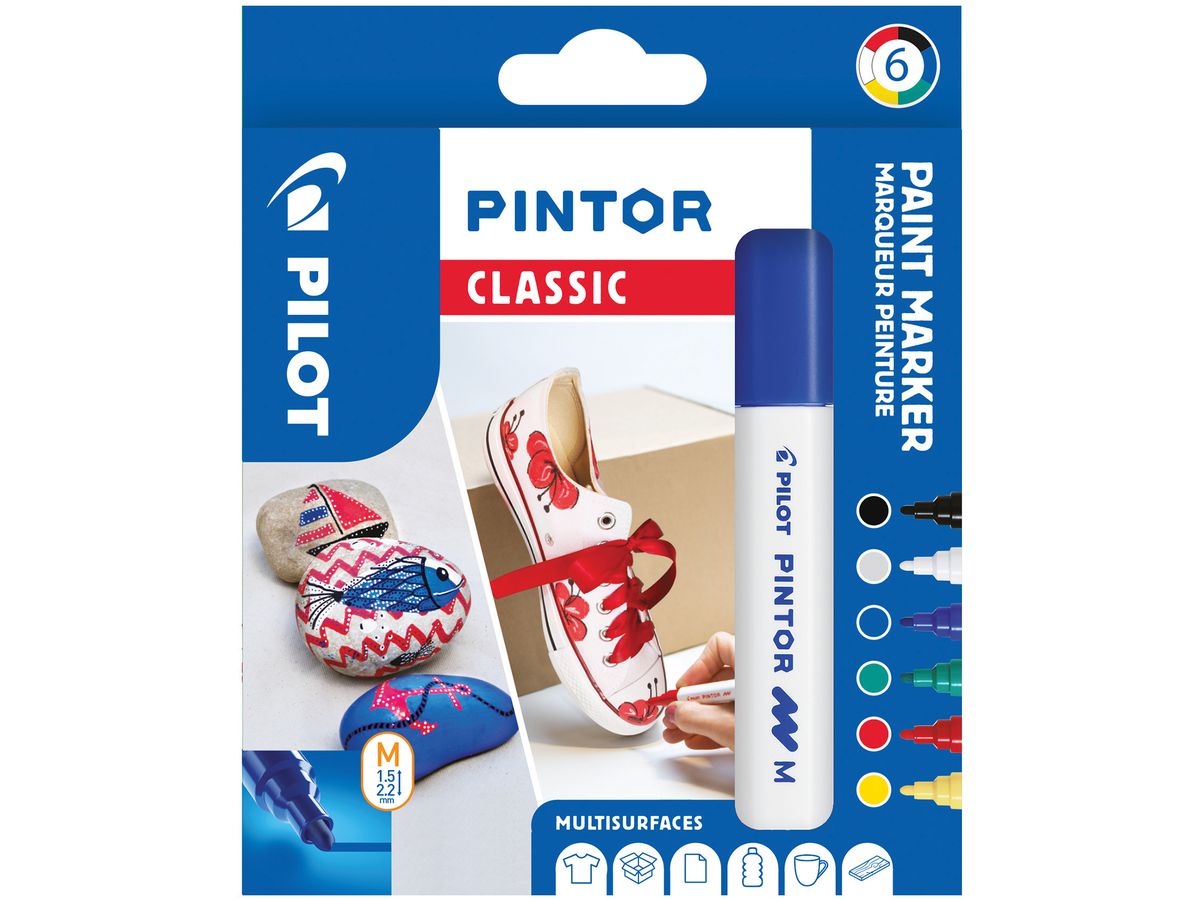 PILOT Marker Set Pintor M S6/0517412 6 Farben standard (3131910517412)