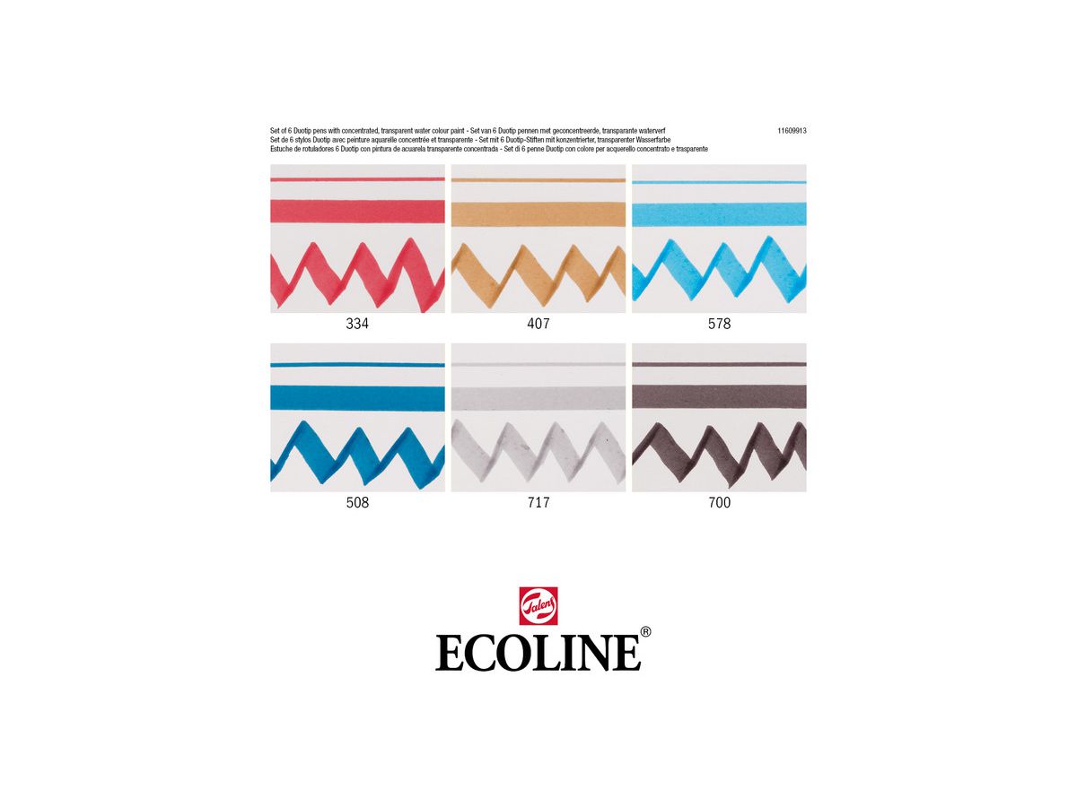 TALENS Ecoline Duotip Urban Landscape 11609913 6 couleurs (8712079470050)