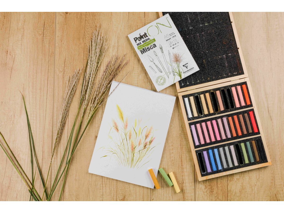 CLAIREFONTAINE Paint'On Block Mixed A2 976123C weiss 15 Blatt (3329689761239)