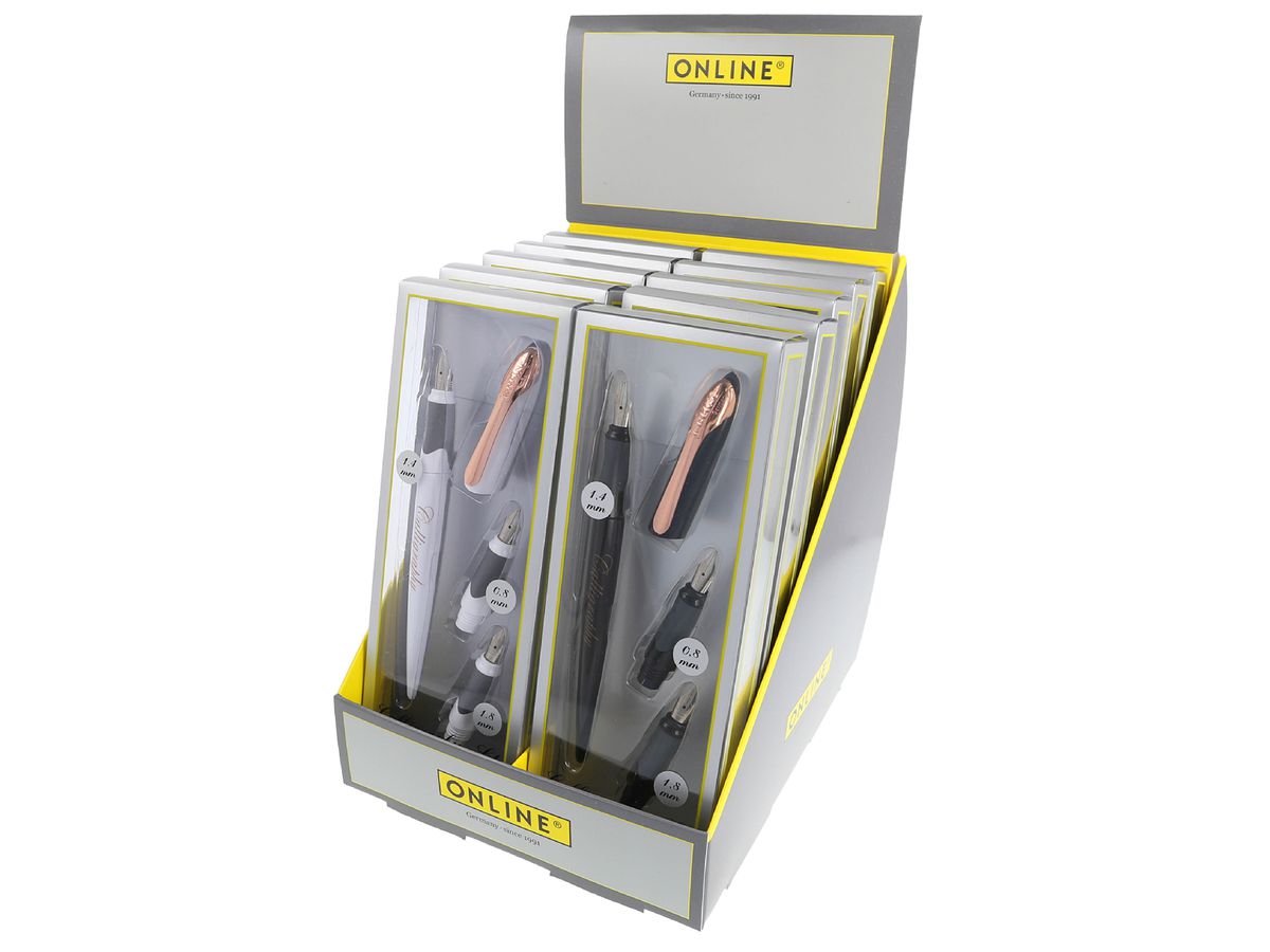 ONLINE Füllhalterset Air Rose 10057/10 black & white 10 Stück (4014421100573)