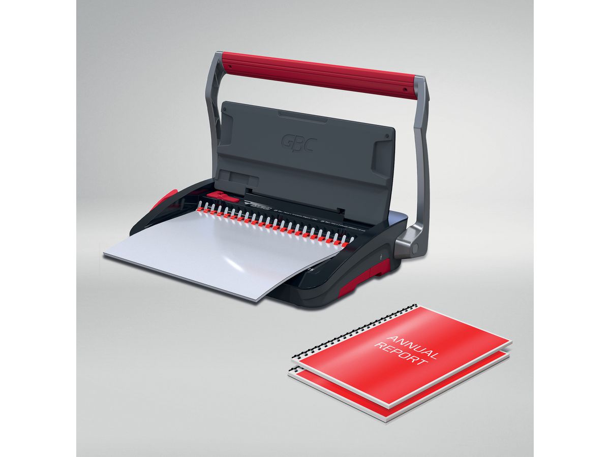 GBC Plastikbindegerät CombBind A4 4410061 CB15, 165 Seiten (5028252644464)