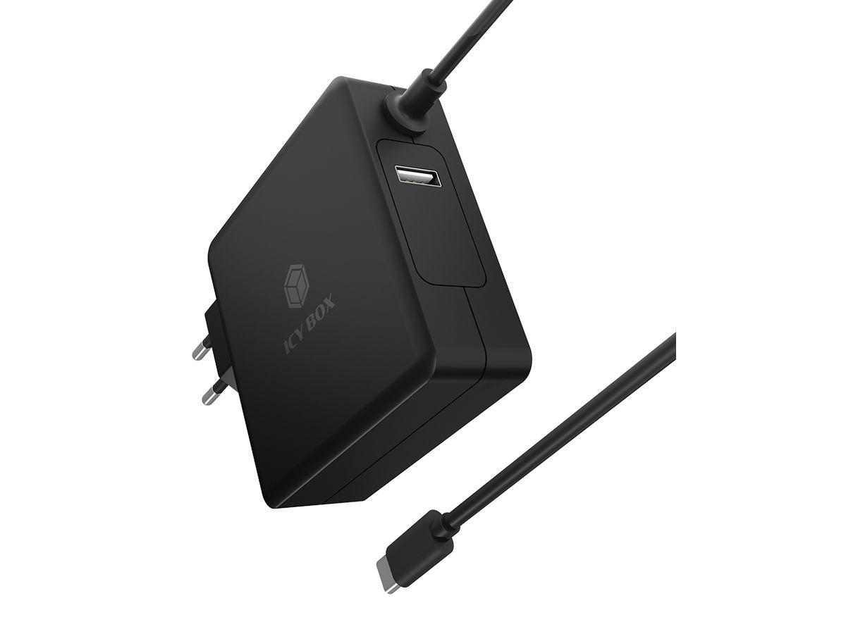 ICY BOX Wall charger for USB PD 3.0 IB-PS101-PD USB-C, USB-A Port, 90W (4250078171096)