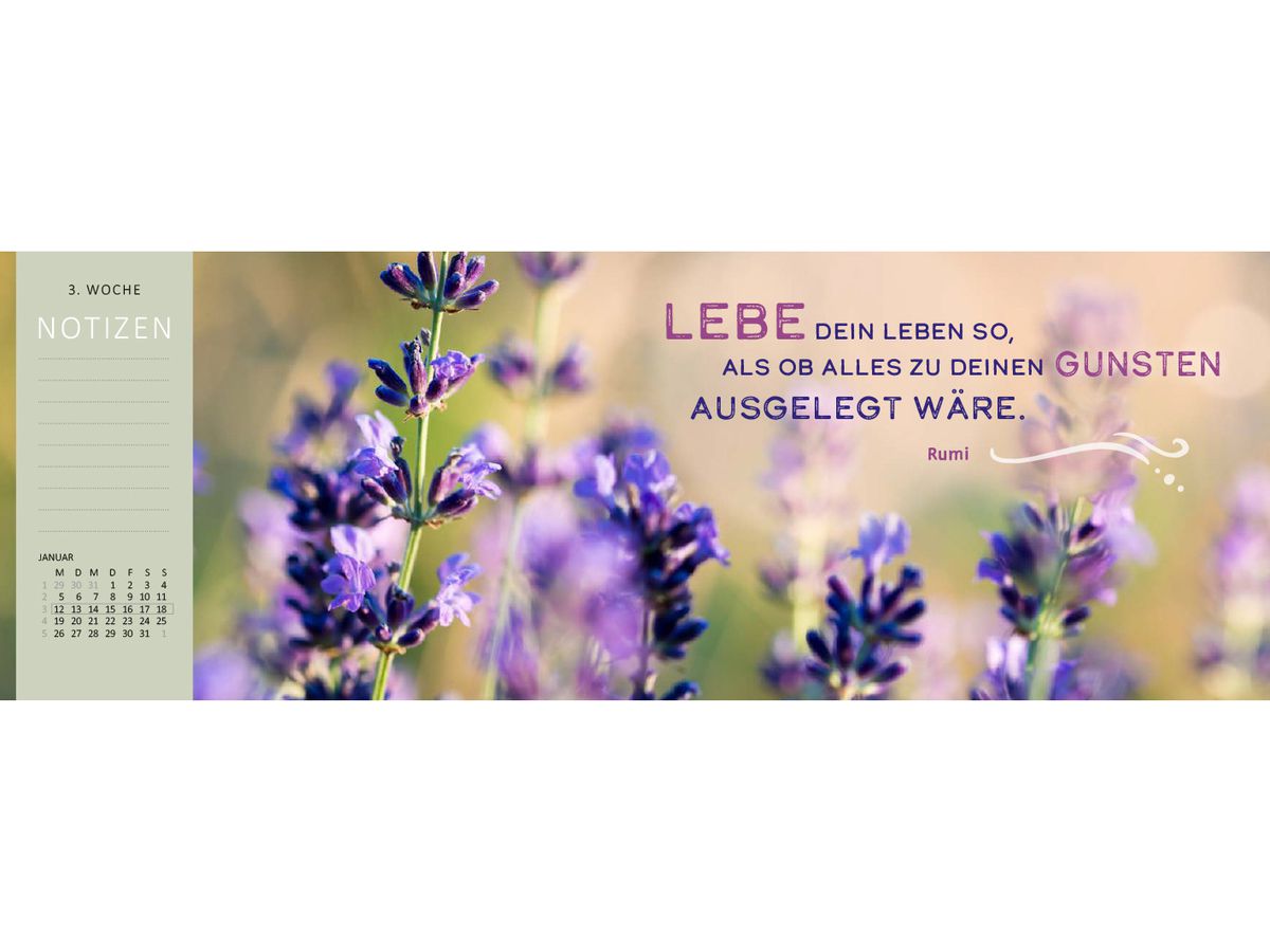 ARS EDITION Tischkalender 2026 13570 Einatmen DE 29.7x11.5cm (4014489135708)