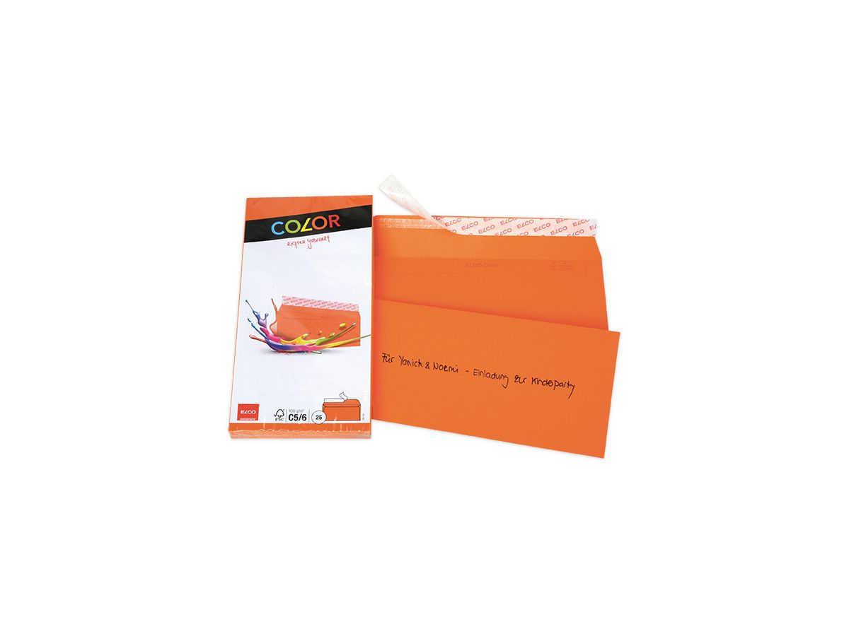 ELCO Enveloppe Office s/fenêt. C5/6 74617.82 100g, orange 25 pcs. (7610425328806)
