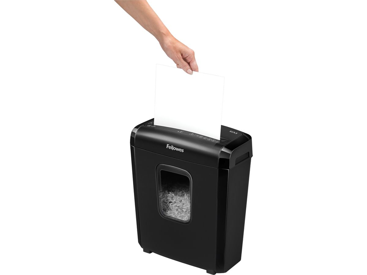 FELLOWES Destructeur doc Powershred 4631101 6M, P-4, 13Lt, noir (0043859743568)
