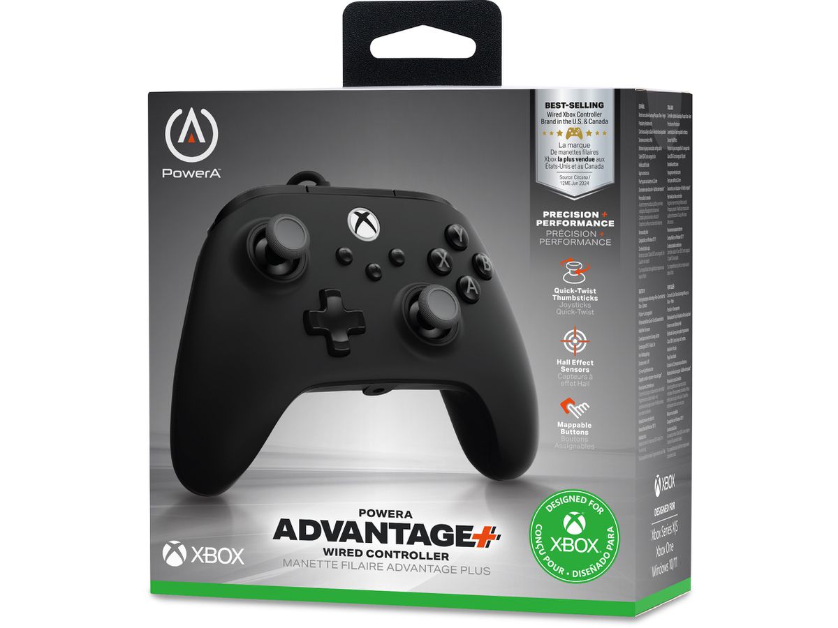 POWER A Advantage Plus Wired Ctrl. XBGP0439-01 XBox,Charcoal (0617885136917)