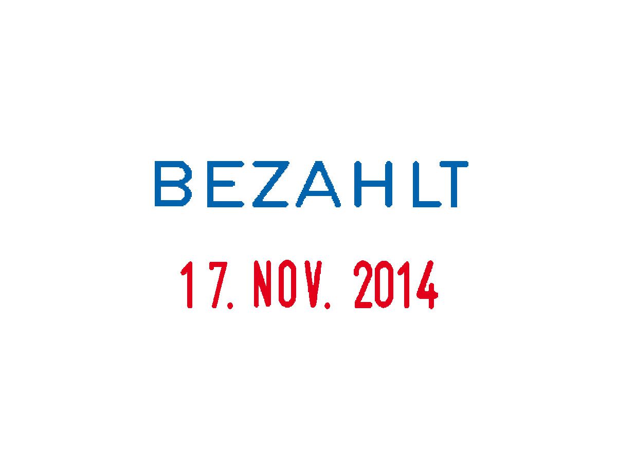 COLOP Dataro Bezahlt S160L2/D 4mm D (9004362302193)