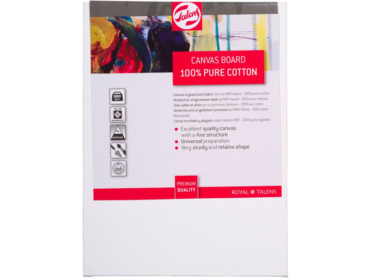 TALENS Plaque à dessin 18x24cm 93251824 Coton, 280g/m2 (8712079223687)