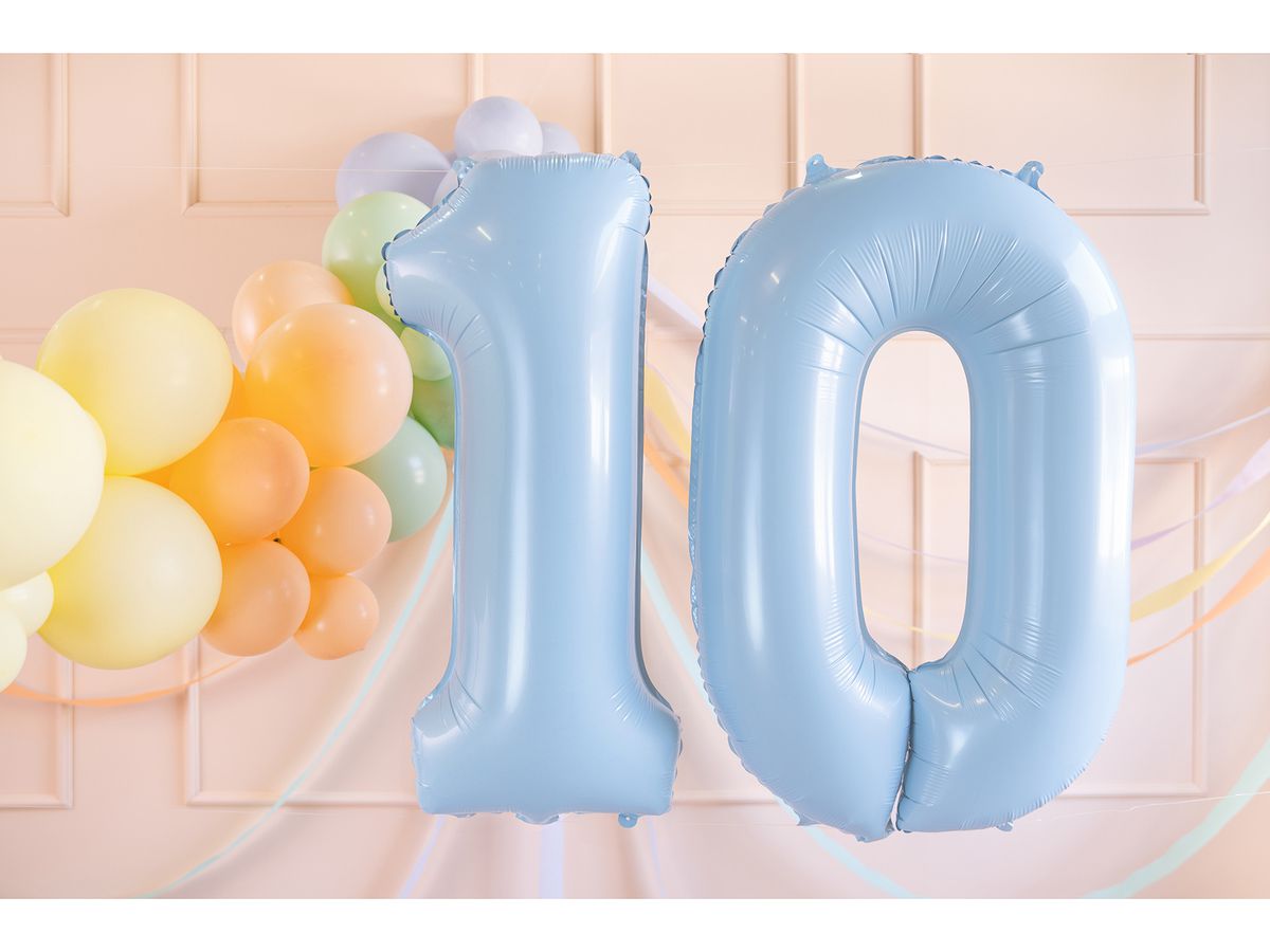PARTYDECO Ballon en plastique no. 0 72cm FB230P0001J bleu clair (5904555034549)
