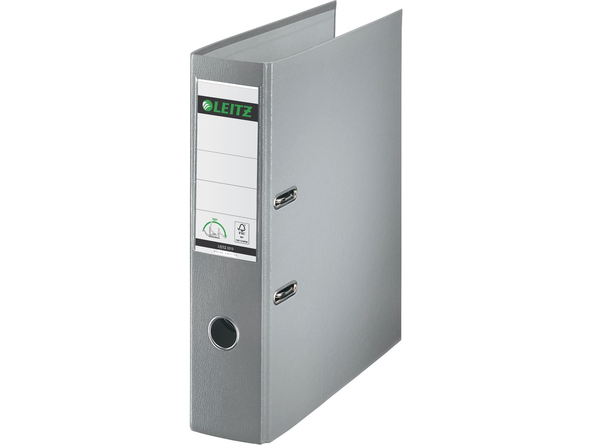 LEITZ Classeur Swiss Ed. 180° 8cm 10135085 gris A4 (4002432365012)