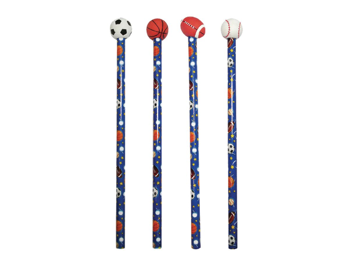 ROOST Bleistift Ballsport RET-100 Radiergummi, 4 ass. (7612532057464)