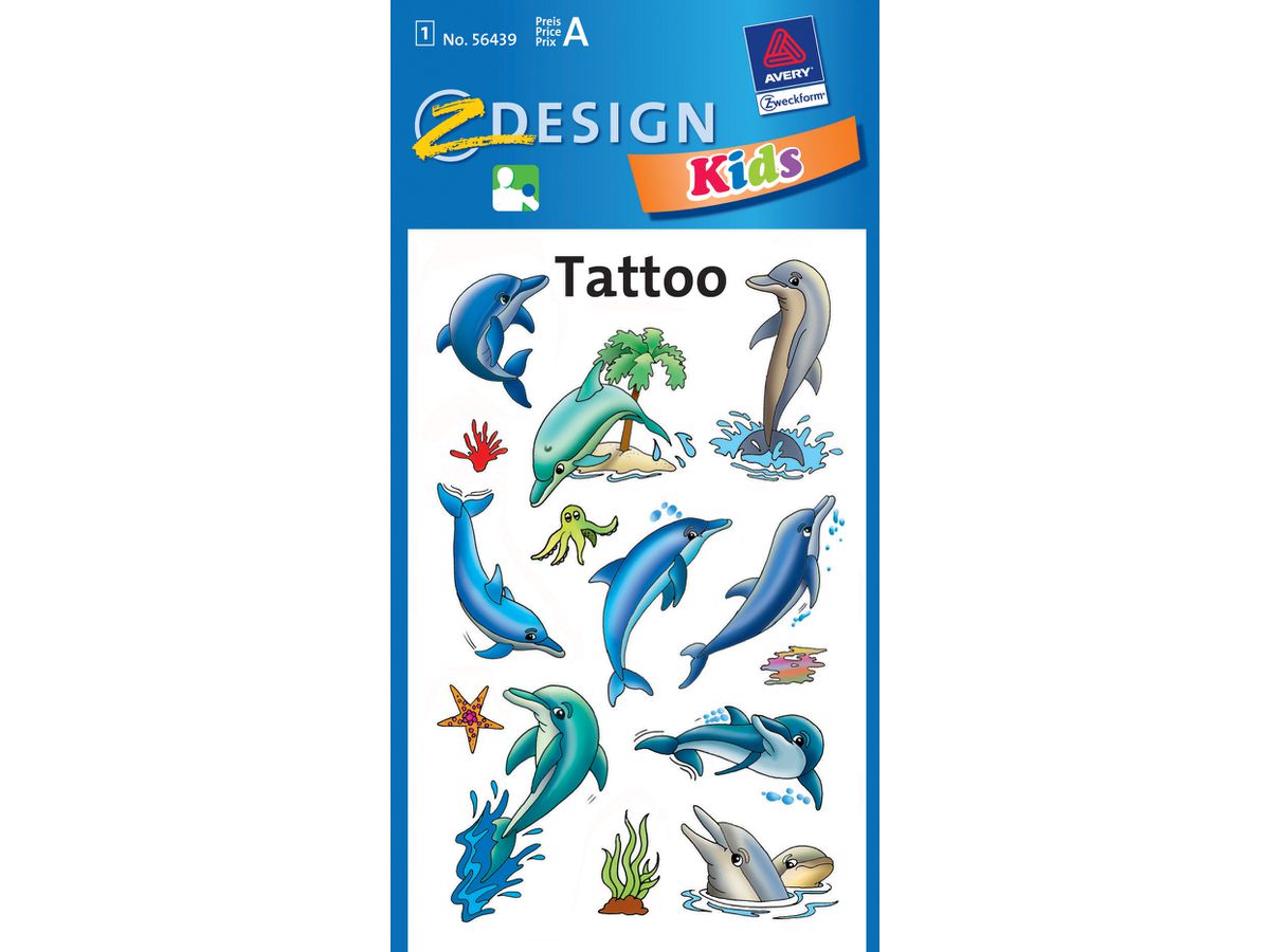 Z-DESIGN Sticker Tattoo 56439 Delfine (4004182564394)