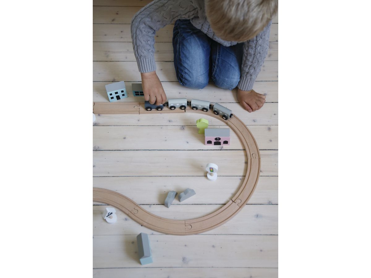 JABADABADO Train set W7116 colored 23x23x25cm (7332599071165)