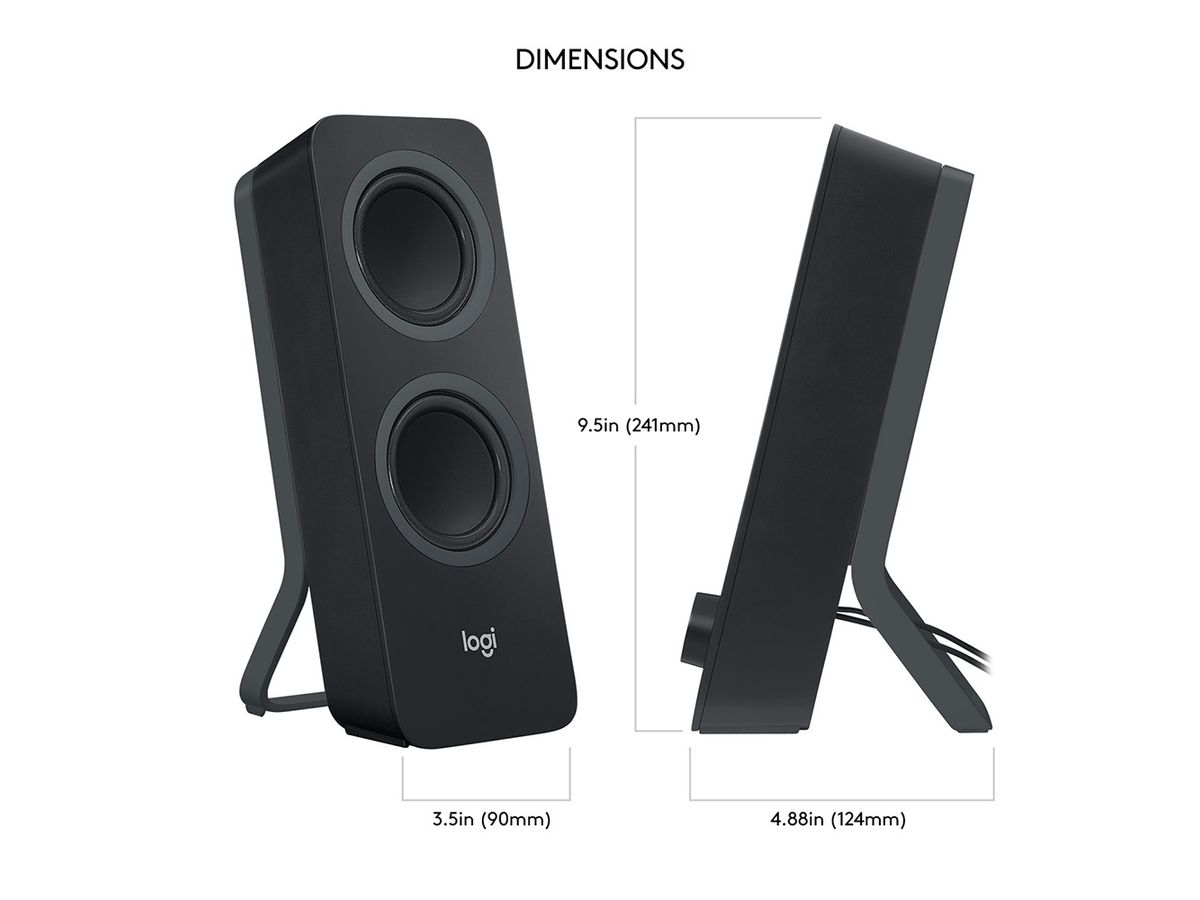 LOGITECH Z207 BT PC-Speakers 2.0 black 980-001295 (5099206075023)