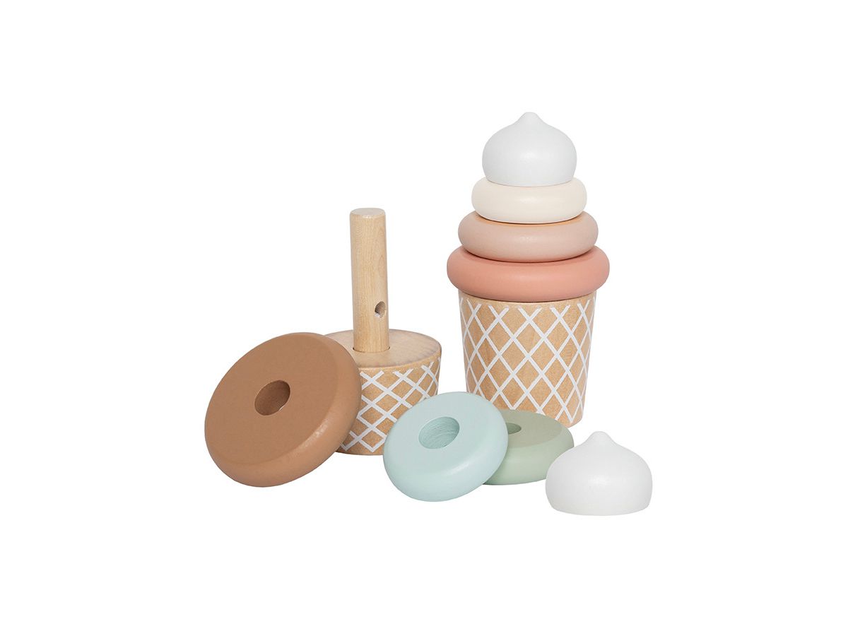 JABADABADO Stapelspiel 13x11cm C2566 Ice Cream 10-teilig (7332599025663)