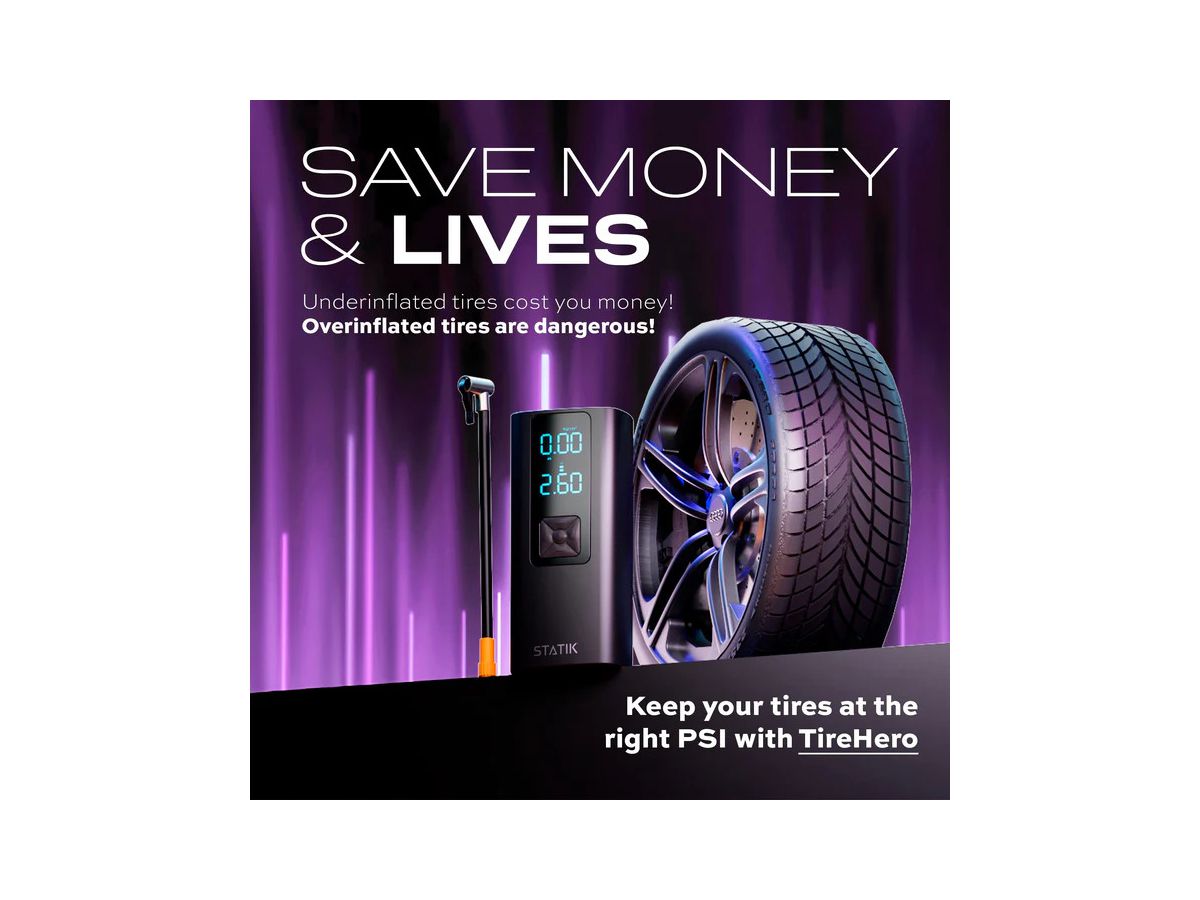 STATIK TireHero Wirel.Air Pump. PUP-0590 Built in PB 6000mAh, Black (0810024057573)