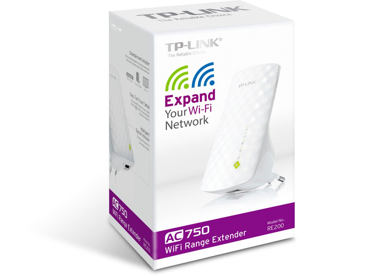 TP-LINK Dual Band WLAN Repeater RE200 AC750 (6935364071295)