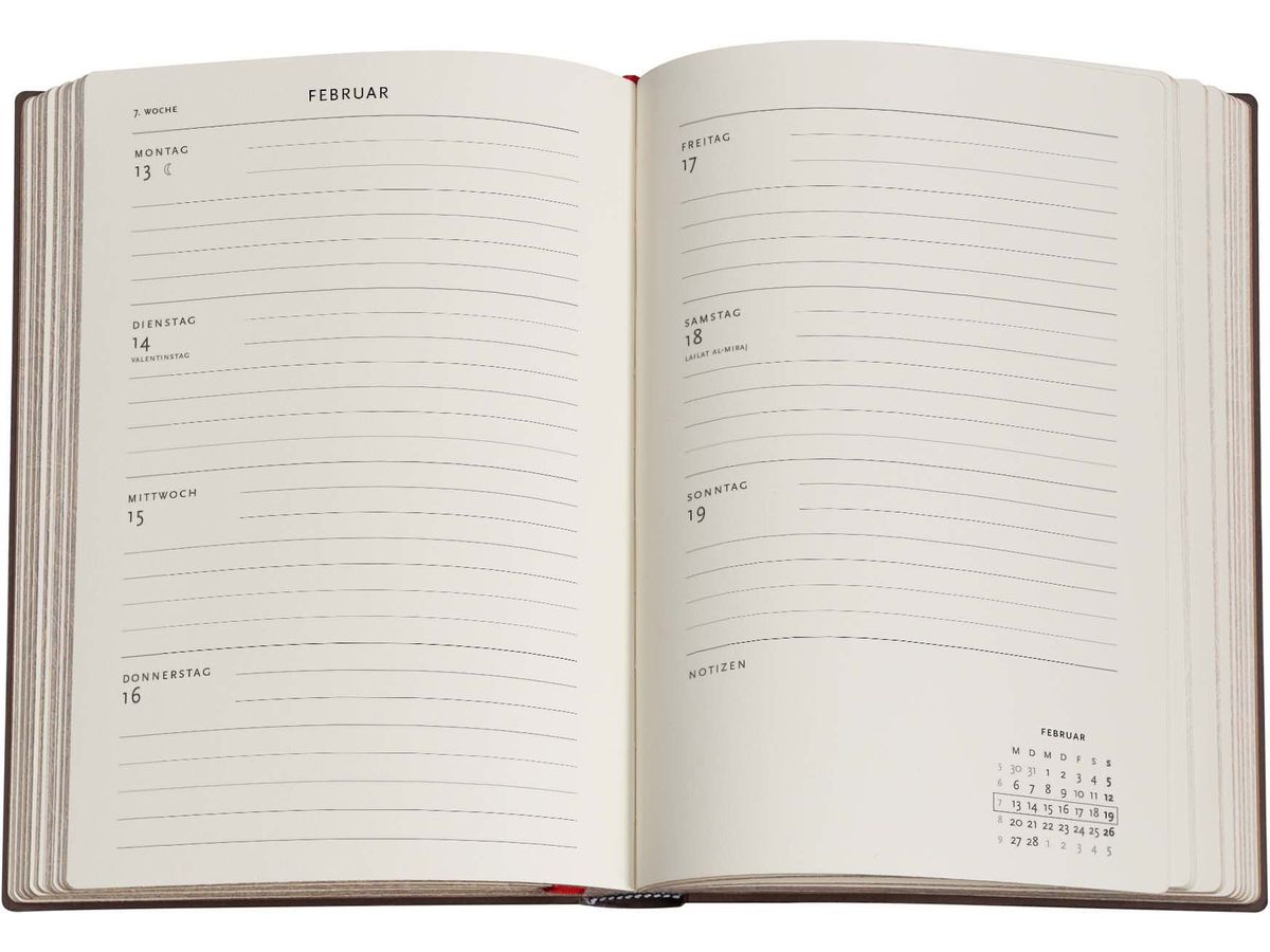 PAPERBLANKS Agenda Fiammetta 2026 DD0592-7 1S/2P HOR Midi HC TE 13x18cm (9780349705927)