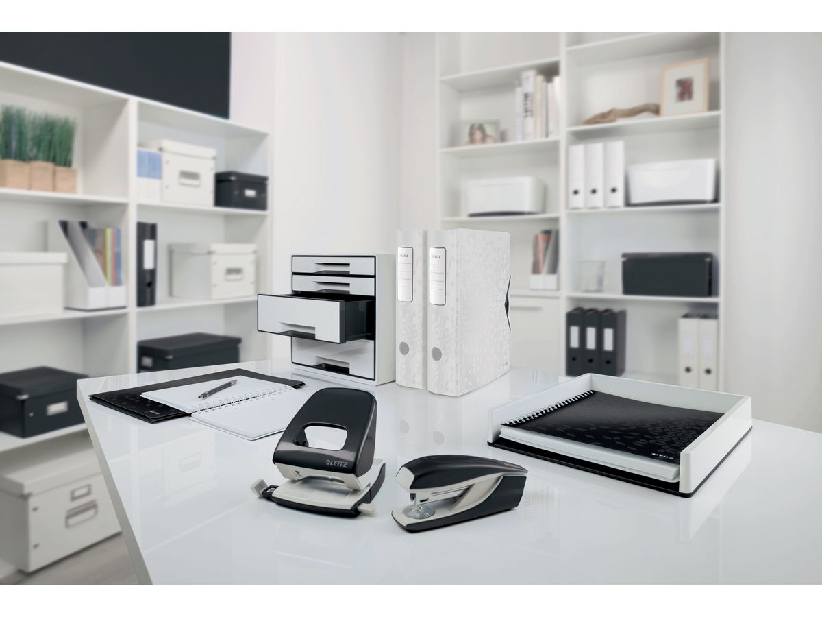 LEITZ Bucatrice NeXXt WOW 5008 5008-20-95 nero 30 fogli (4002432121557)