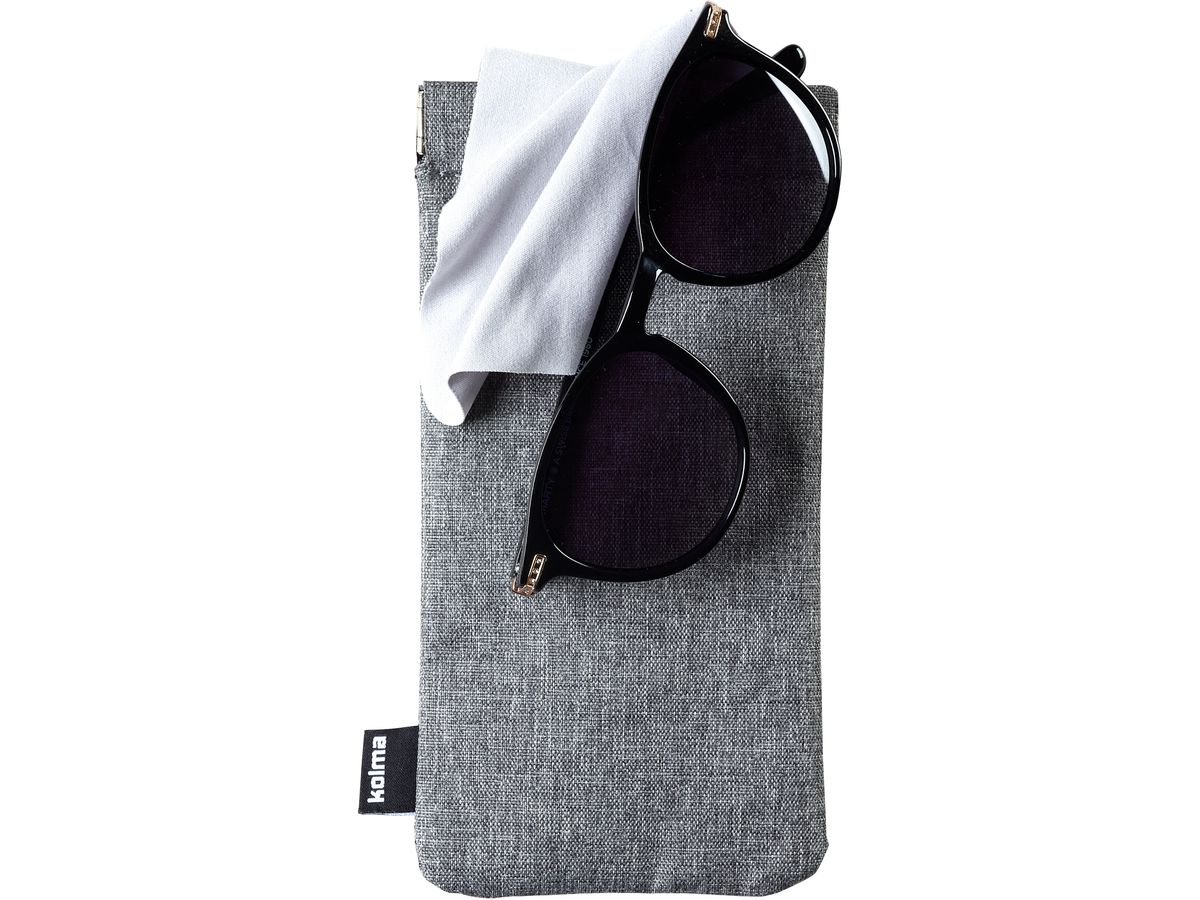 KOLMA Custodia per occhiali RPET 14.304.03 grigio PET ricic. 18.2x9x6mm (7611967140109)