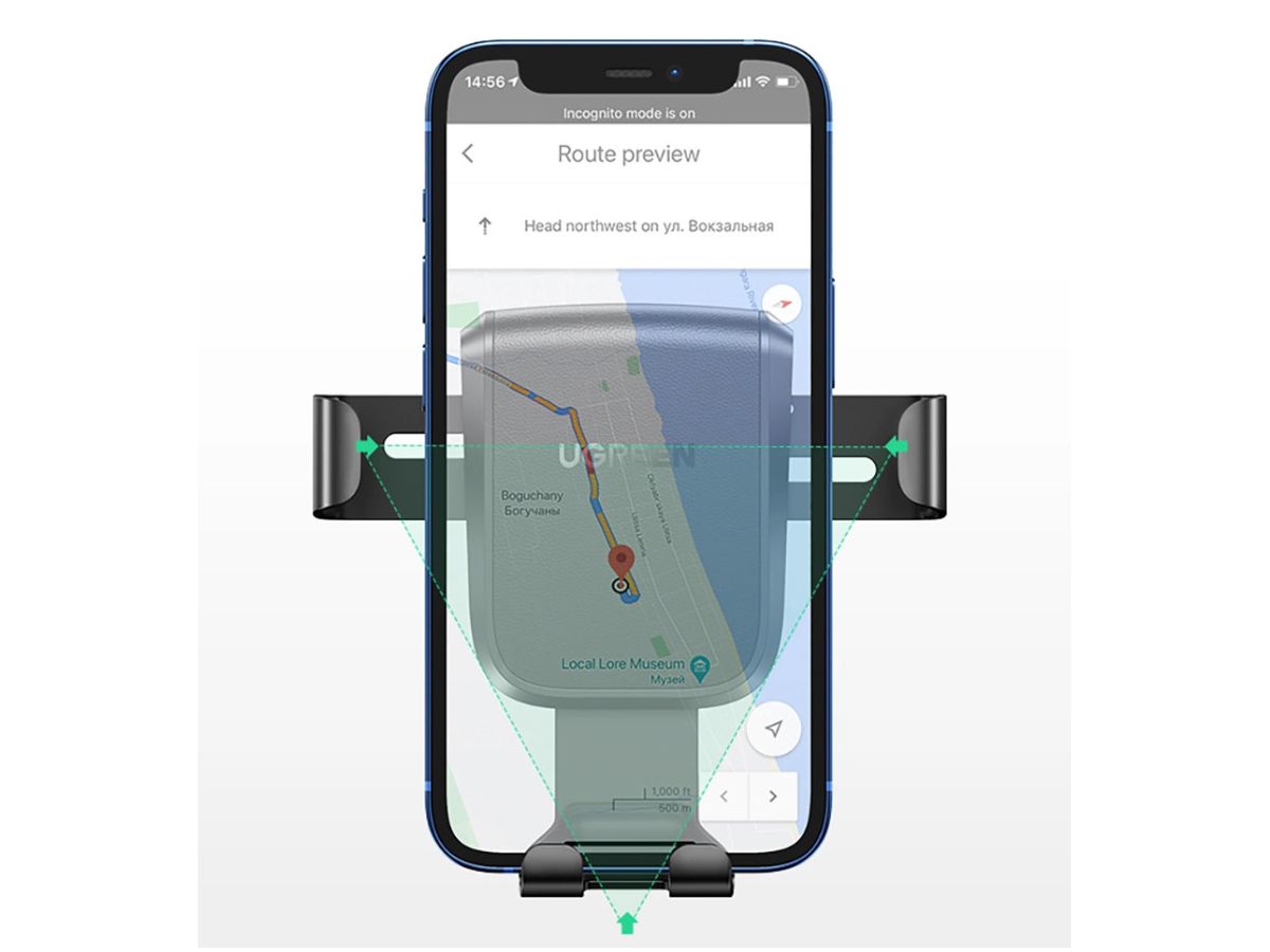 UGREEN Gravity Phone Holder 60990B Dash Board w.Suction Cup (6957303893164)