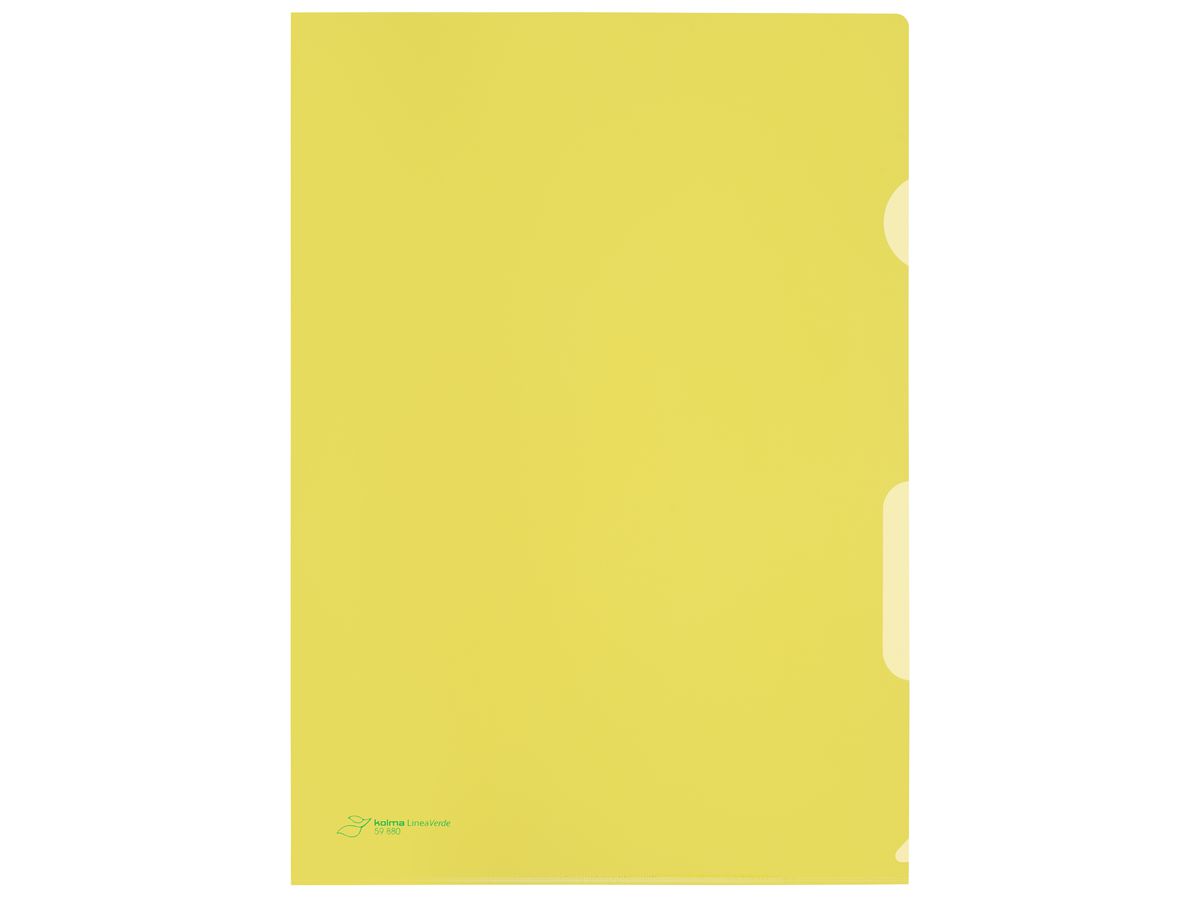 KOLMA Visa Dossier LineaVerde A4 59.680.11 jaune, CopyResistant 10 pcs. (7611967591222)