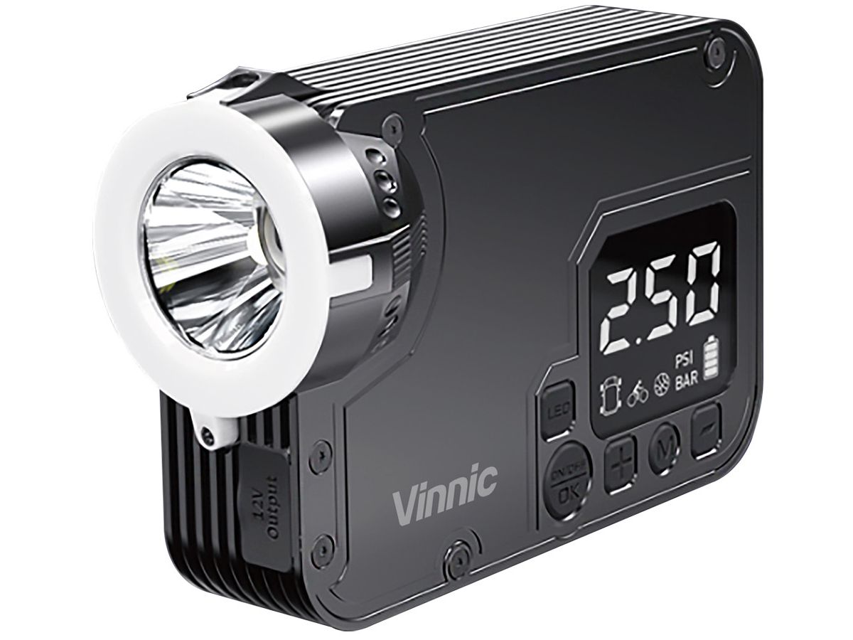 VINNIC 3 in 1 Jumpstarter Air Pump VPCA-A9BK Black (4898338014662)