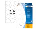 HERMA Verschlussetiketten 32mm 2277 transparent 240 St./16 Blatt (4008705022774)