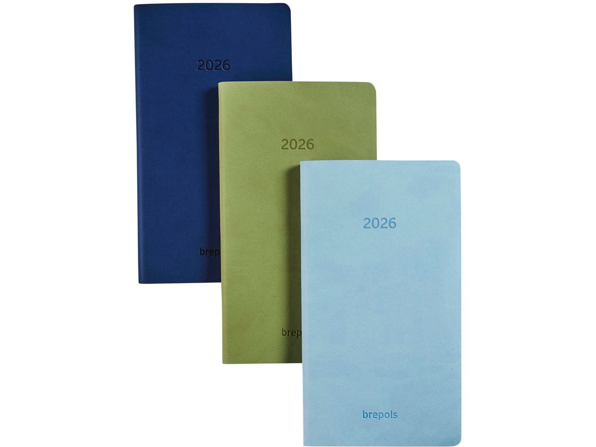 BREPOLS Agenda Interplan Colora 2026 0.736.3600 1S/2P ass. 8.9x16cm (5412303145343)