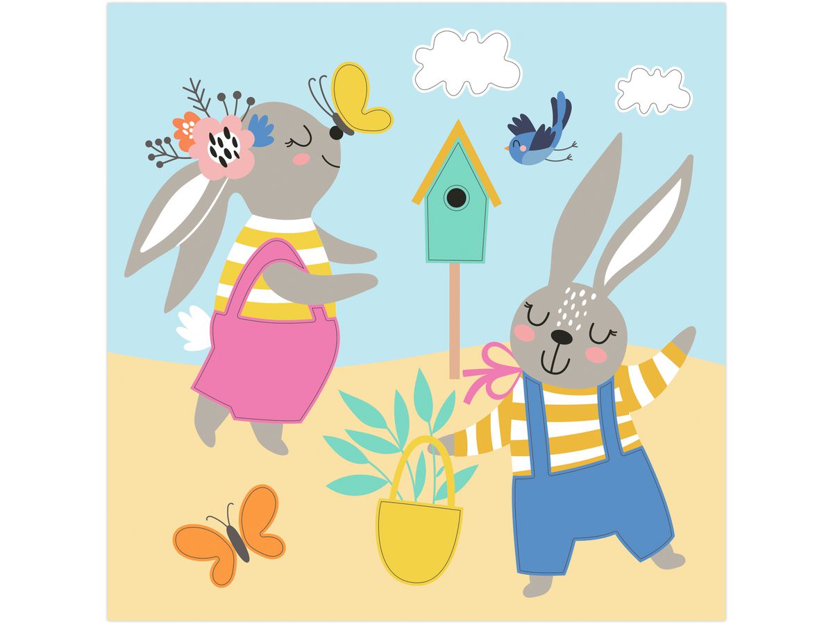 URSUS Bastelfilz Set 8800001F Happy Friends (4008525253051)