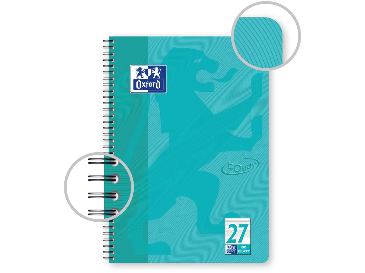 OXFORD Collegeblock Touch A4+ 400086492 rigato, 90g 80 fogli (4006140021192)