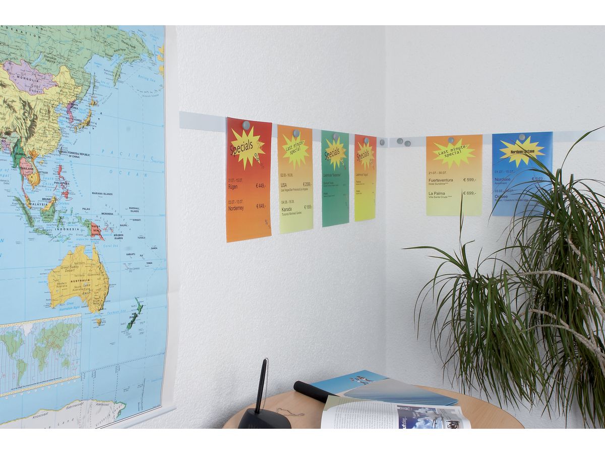 MAUL Ferroleiste standard 50cm 1.24 weiss (4002390048514)