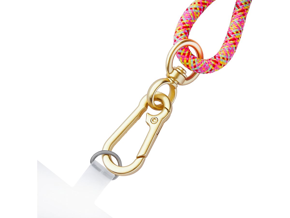 INTENSO Phone Lanyard Charg.Data Cable 7991005 2x USB-C, up to 1.65m neon mix (4034303037223)