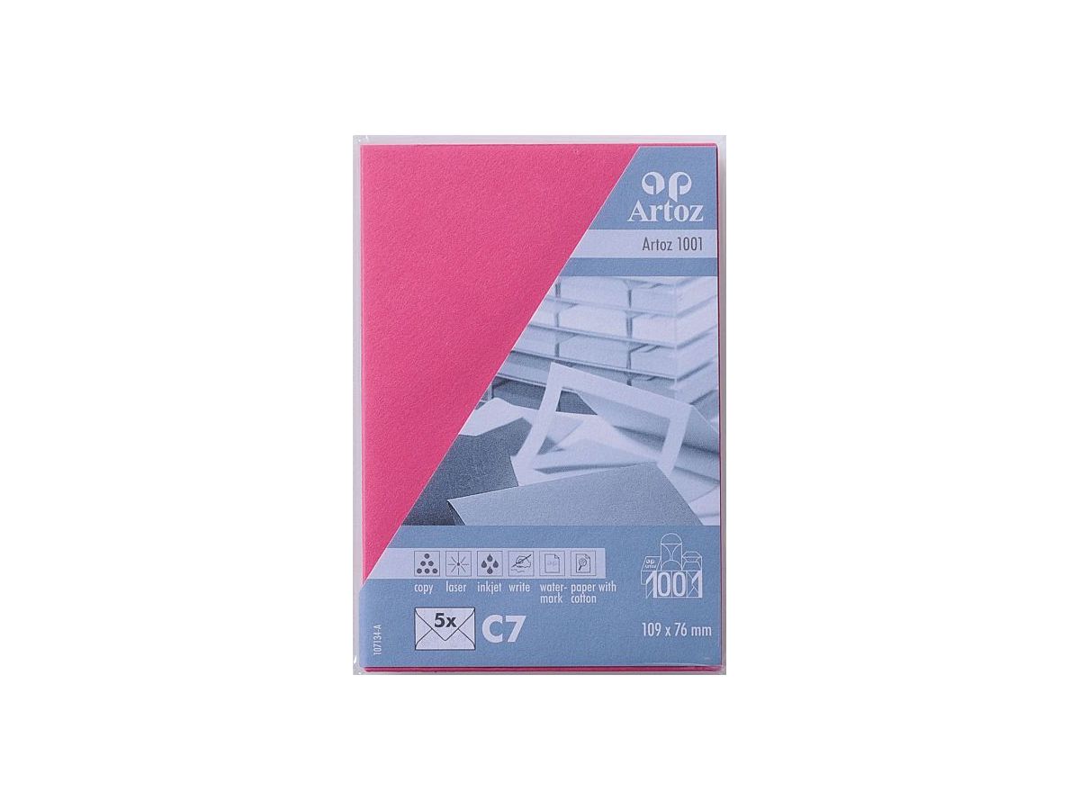 ARTOZ Enveloppes 1001 C7 107134184 100g, fuchsia 5 pcs. (7612450705119)
