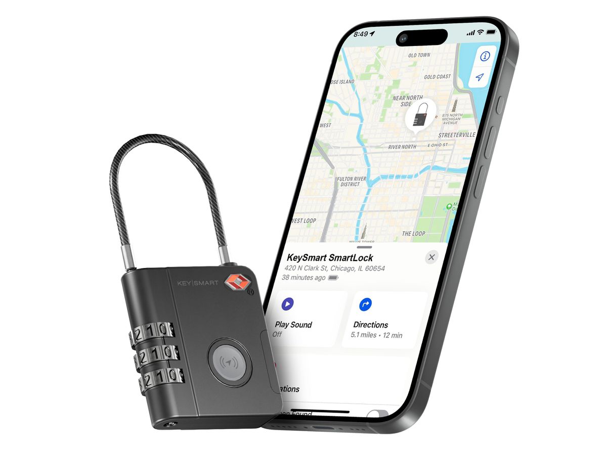 KEYSMART SmartLock KS520-BLK TSA Approved Find My Lock (0810024057221)