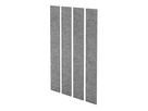 APOLLO Panneaux muraux acou. 200x25cm VAWP200/5 gris 4 pcs. (4032062177488)