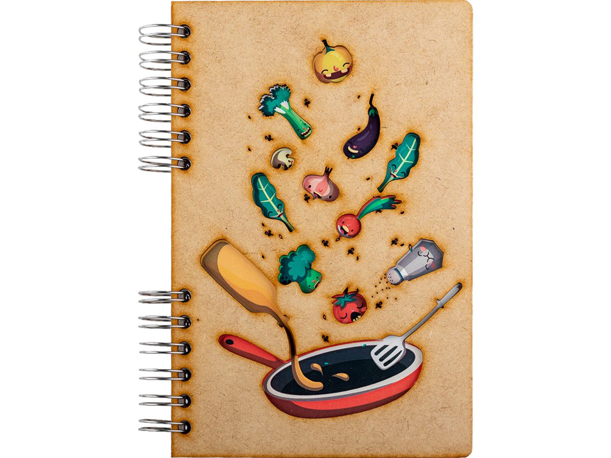 KOMONI Notizbuch Ingredients A5 ING5B blanko 90 Blatt (8720634482226)