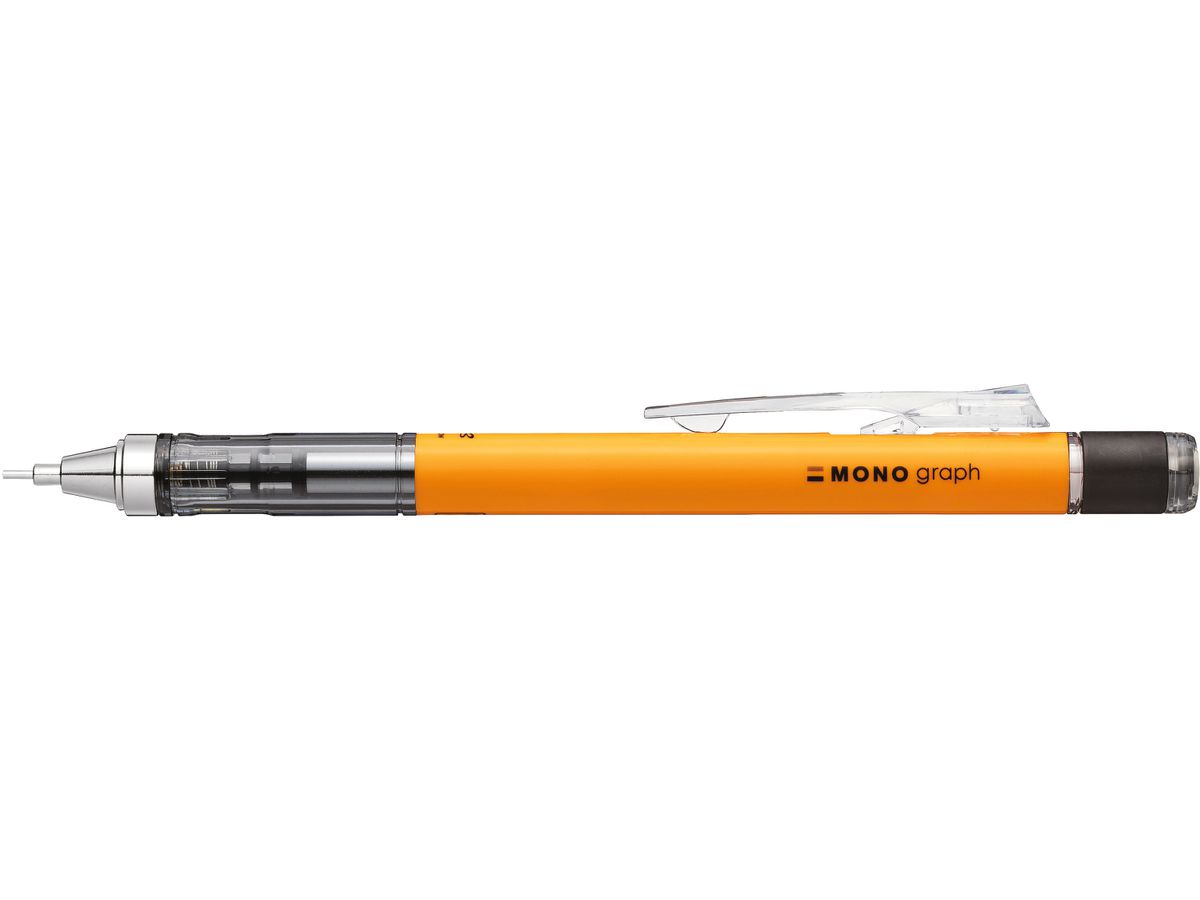 TOMBOW Druckbleistift 0.70mm SH-MG56-R7 MONOgraph, neon orange (4901991545937)