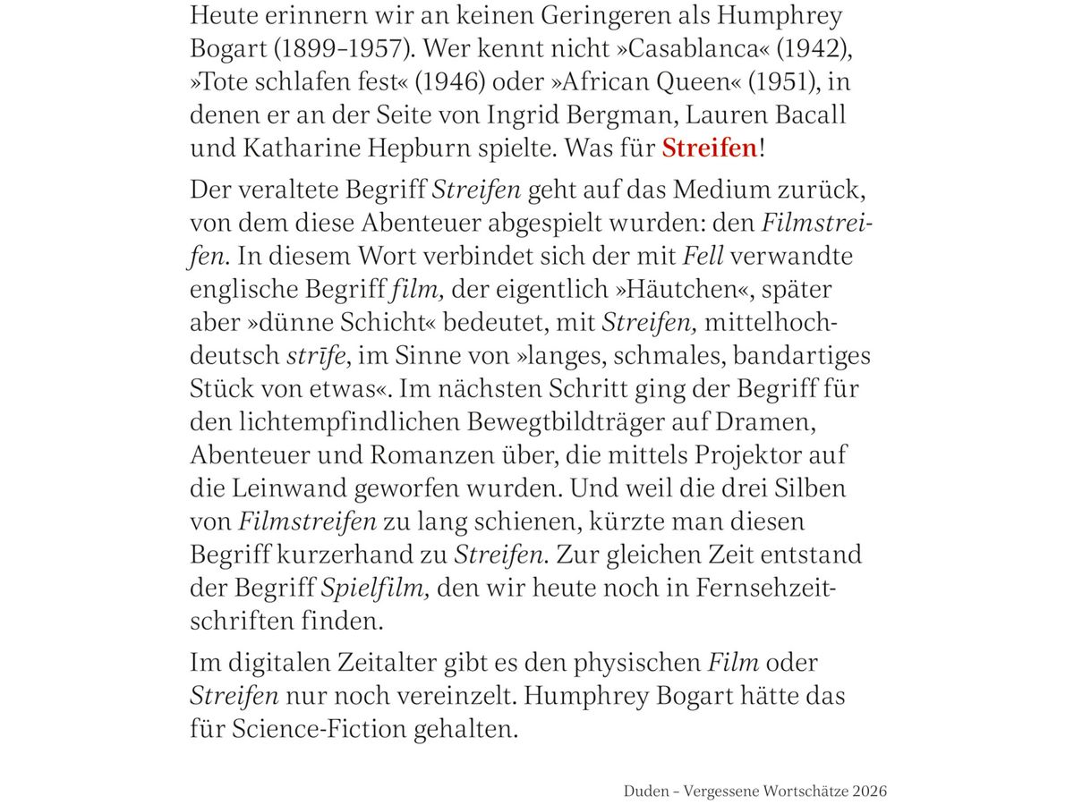 HARENBERG Calendario a strappo 2026 3310079+26 Duden Wortschätze DE 11x14cm (9783840036699)