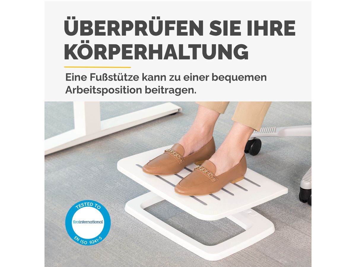 FELLOWES Repose-pieds Hana LT 100016999 blanc (0043859796076)