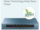 TP-LINK LiteWave 8-Port Switch LS108G 8GB RJ45 Ports, Steel Case (6935364085452)