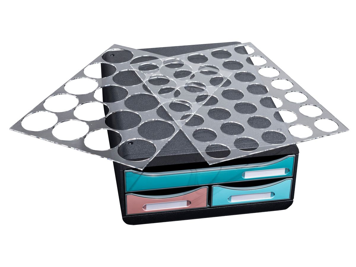 EXACOMPTA Schubladenbox SKANDI A4+ 311606D Small Box, 3 Schubladen (9002493316065)