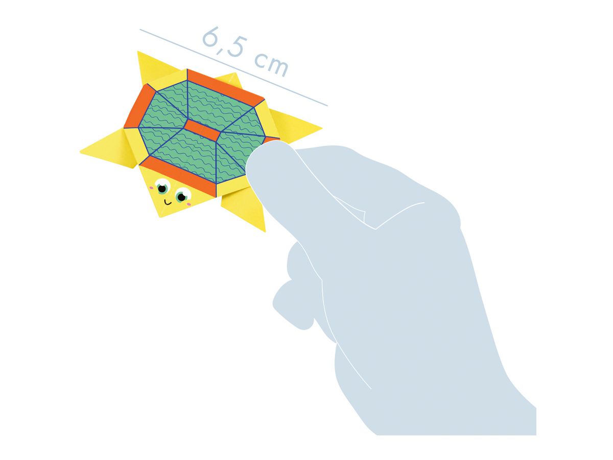 MANDARINE Origamipapier 12x12cm OR515C Schildkröte 70g 20 Blatt (3609510575151)