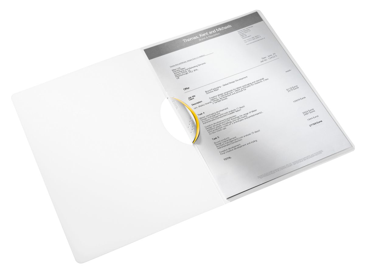 LEITZ Fermeture à pince WOW A4 4185-00-16 jaune 30 flls. (4002432120680)