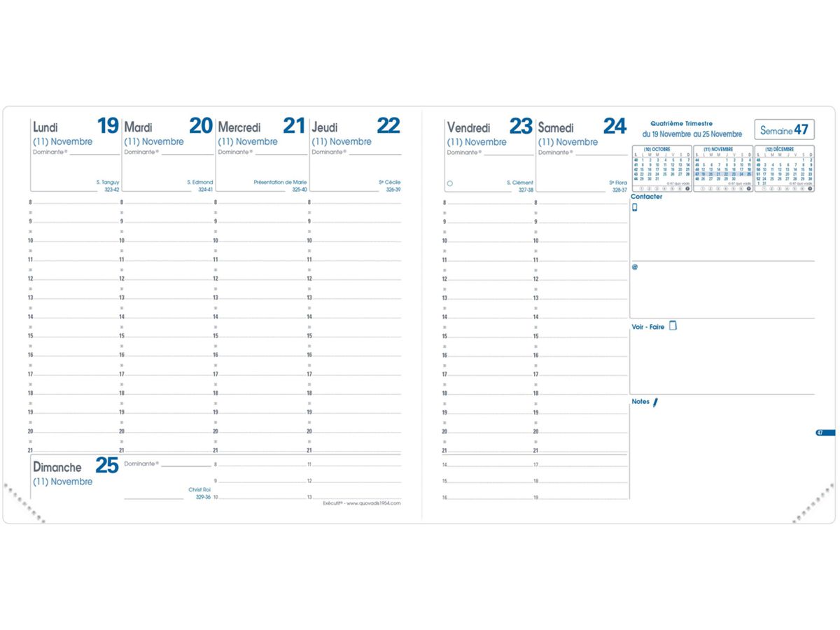QUO-VADIS Recharge+ Executif 2026 014015Q 1S/2P Impala/Club FR 16x16cm (3371010122059)