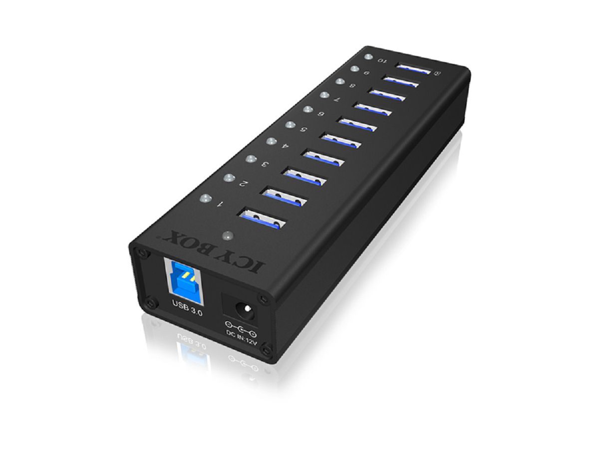 ICY BOX 10-Port USB 3.0 Hub IB-AC6110 (4250078160441)