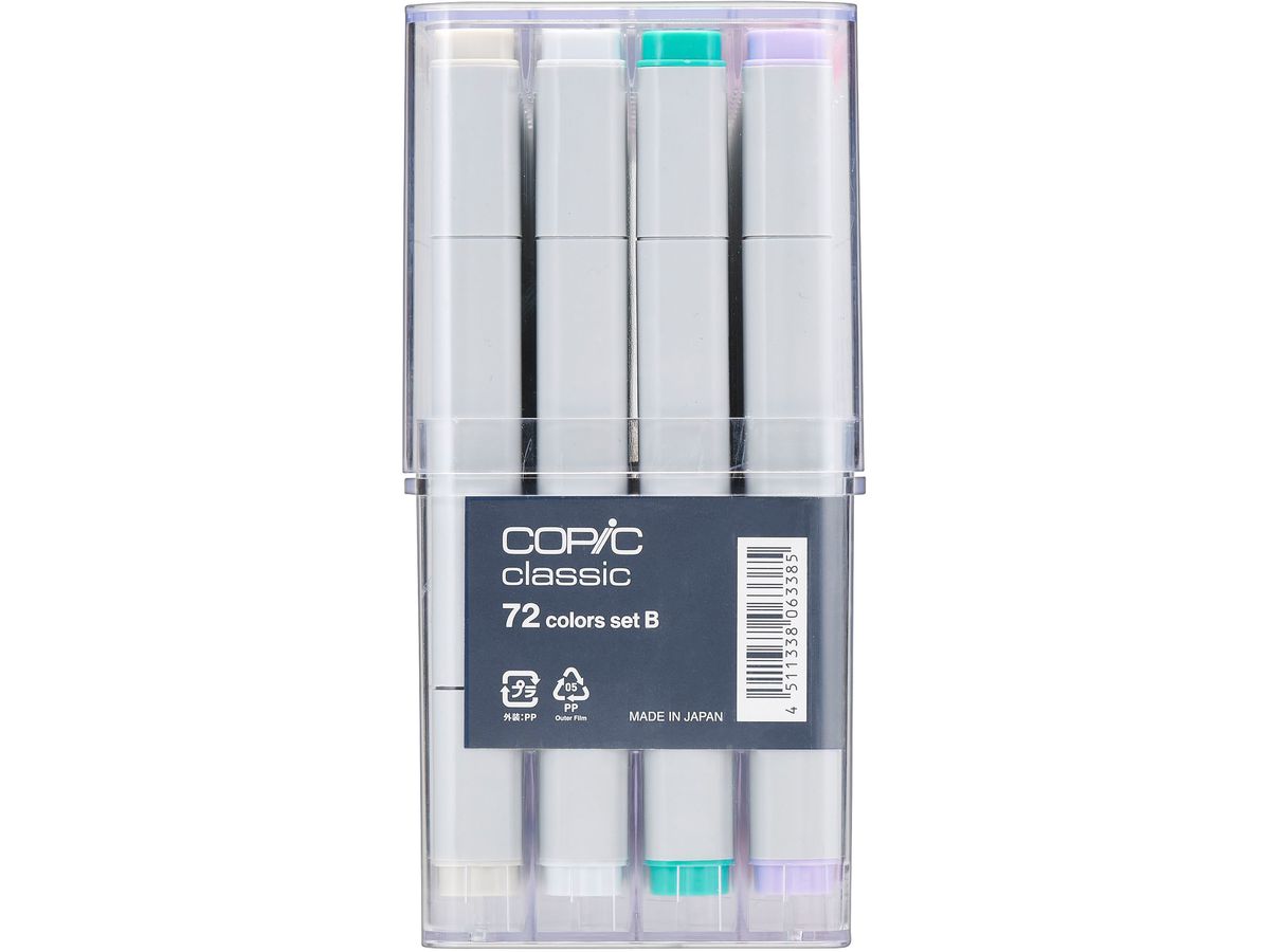 COPIC Marker Classic 20075161 Set B, 72 pcs. (4511338063385)