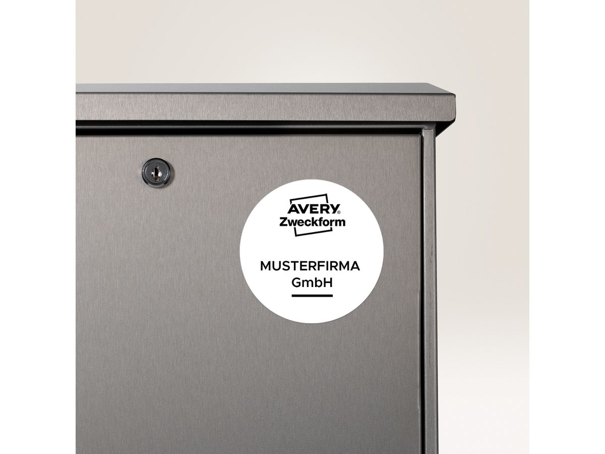 AVERY ZWECKFORM Etichette foglia 30mm L4716-20 bianco, perm. 960 pz./20f. (4004182048351)